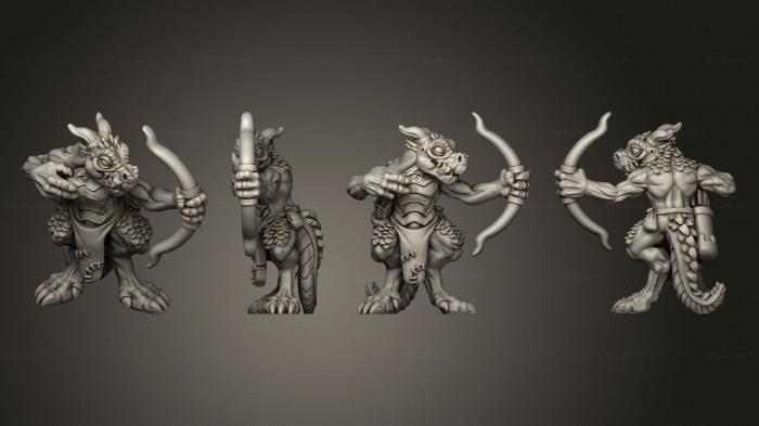 Military figurines (Kobold archer 02, STKW_8679) 3D models for cnc