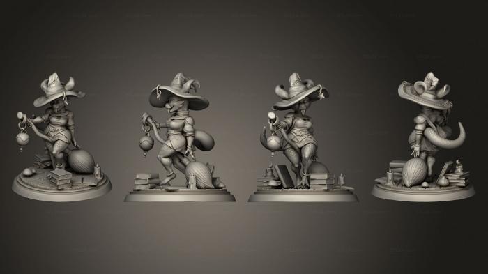 Military figurines (Kobold Astrology Witch 2, STKW_8682) 3D models for cnc