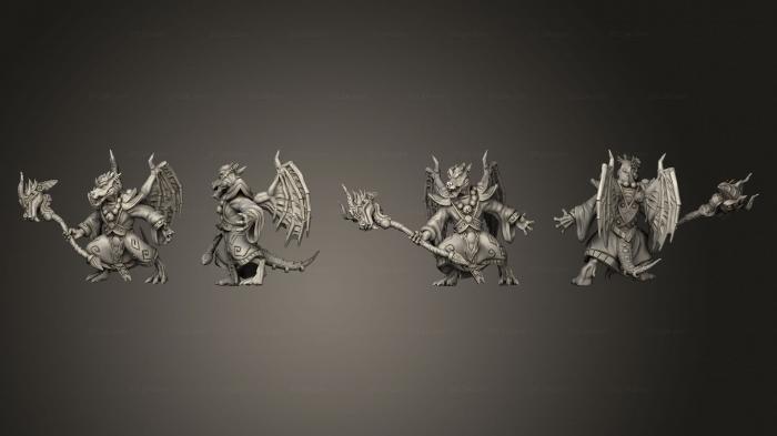 Military figurines (Kobolds of Yao Long Temple hand Flame 004, STKW_8718) 3D models for cnc