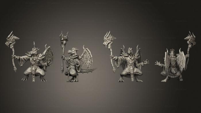 Military figurines (Kobolds of Yao Long Temple hand Flame 005, STKW_8719) 3D models for cnc