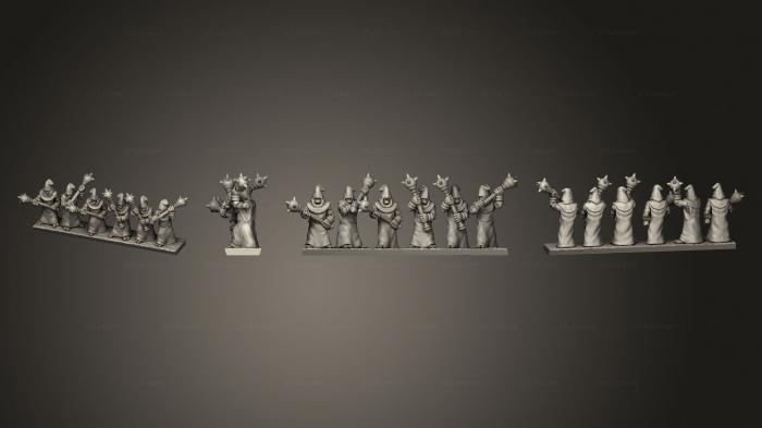 Military figurines (kultist strip 2, STKW_8796) 3D models for cnc