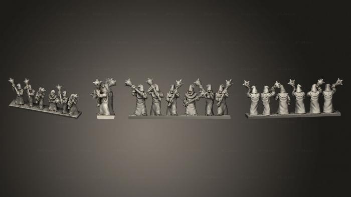 Military figurines (kultist strip 4, STKW_8798) 3D models for cnc