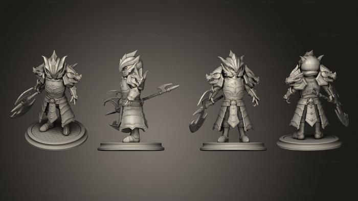 Military figurines (Laika Summoners War, STKW_8819) 3D models for cnc