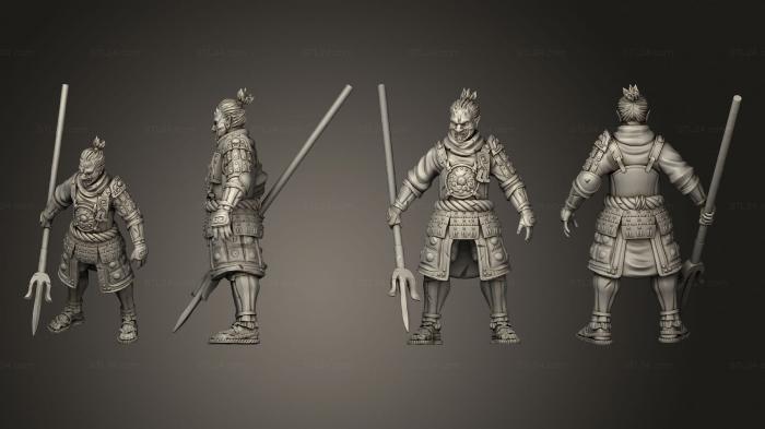 Military figurines (lancer 02, STKW_8829) 3D models for cnc
