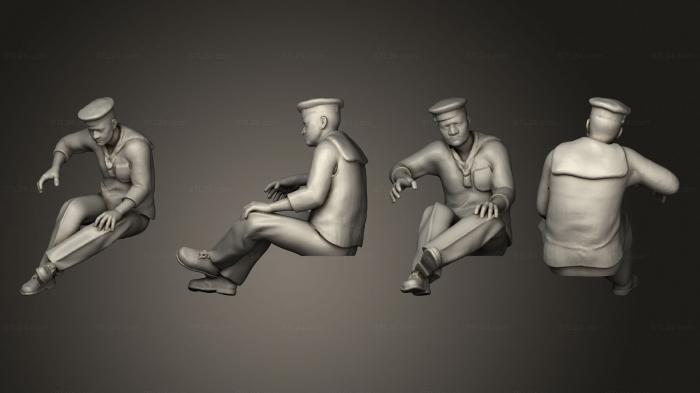 Military figurines (launch Helmsman, STKW_8849) 3D models for cnc