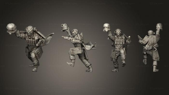 Military figurines (leader pistol, STKW_8861) 3D models for cnc