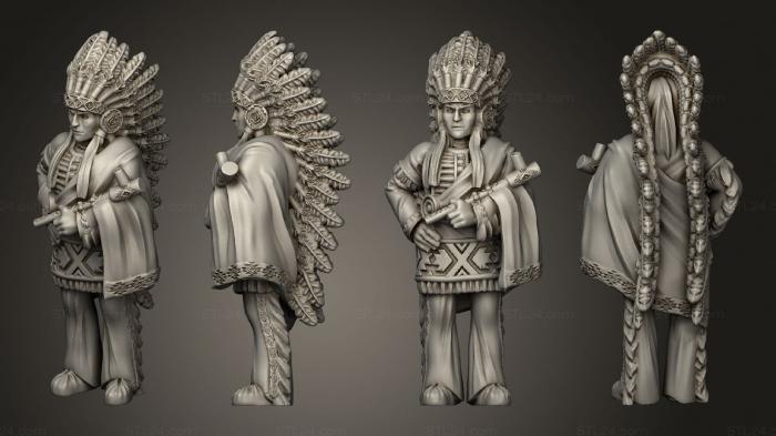 Military figurines (Leader, STKW_8864) 3D models for cnc