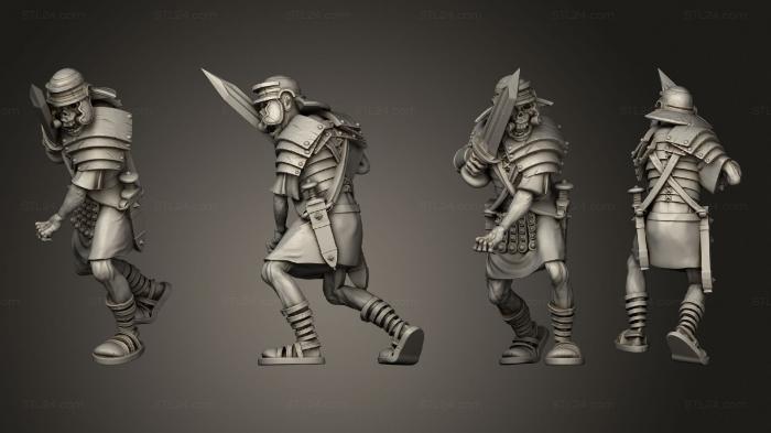 Military figurines (LEGIONNAIRE FLANK 2, STKW_8892) 3D models for cnc