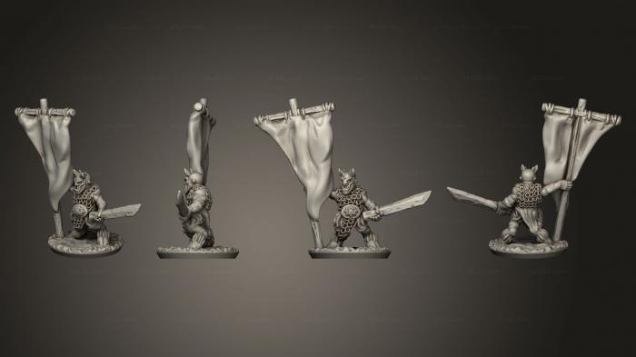 Military figurines (lesser beastkin, STKW_8902) 3D models for cnc