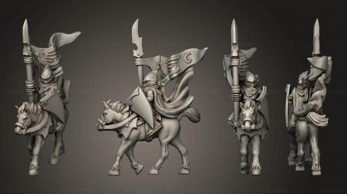 Military figurines (light cavalry banner 1, STKW_8954) 3D models for cnc