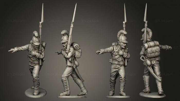 Military figurines (Line Command 05, STKW_9078) 3D models for cnc