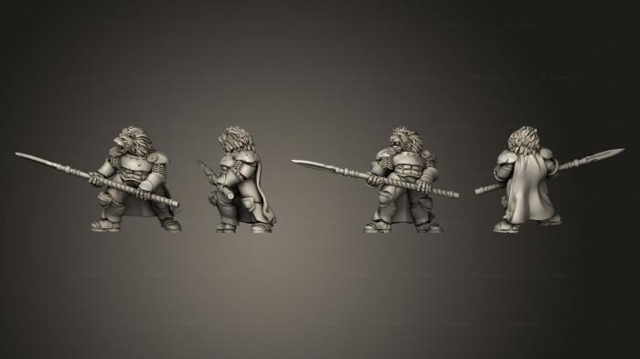 Lion Knight Spears pose 3