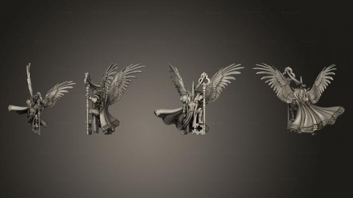 Military figurines (Lord Valerius Keeper of the City s Keys With Wings, STKW_9163) 3D models for cnc