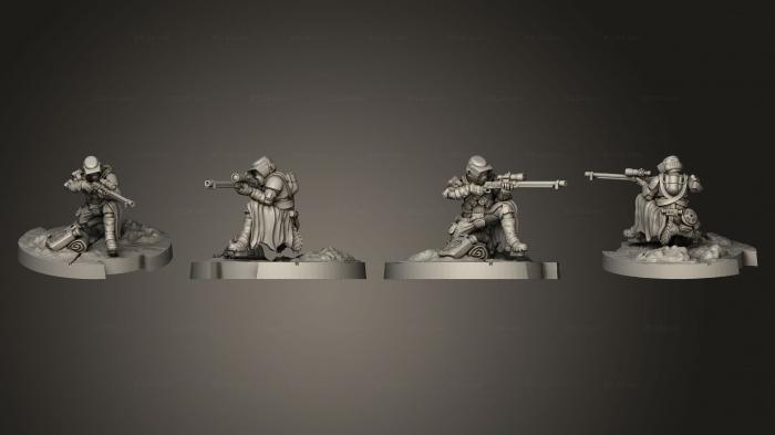 Military figurines (LRDG BIKERS 01, STKW_9183) 3D models for cnc