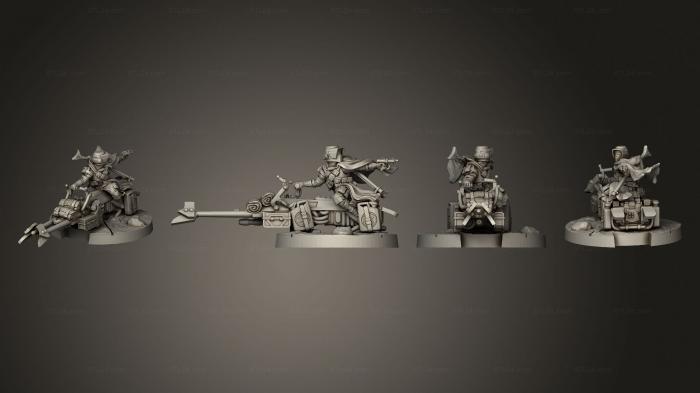 Military figurines (LRDG BIKERS 02, STKW_9184) 3D models for cnc
