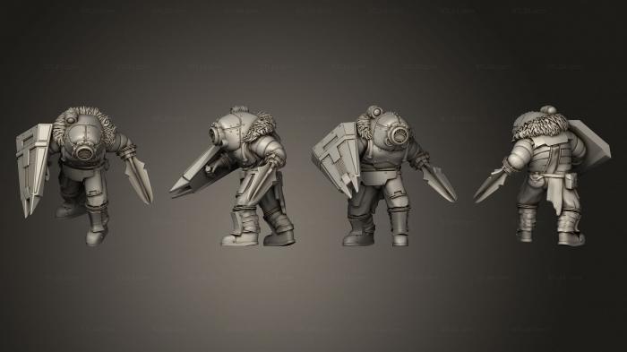 Military figurines (Lunar Ogres 02, STKW_9214) 3D models for cnc