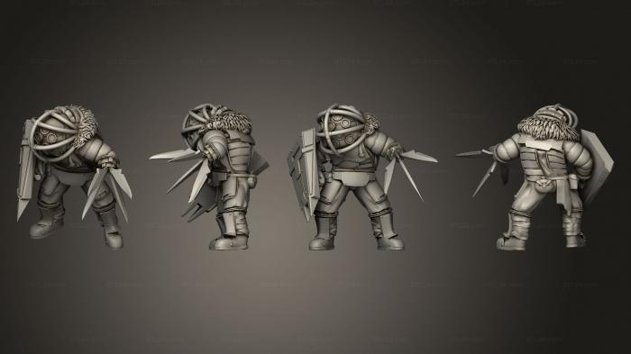 Military figurines (Lunar Ogres, STKW_9216) 3D models for cnc