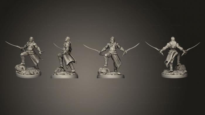 Military figurines (lven Barbarian Screaming v 3, STKW_9220) 3D models for cnc