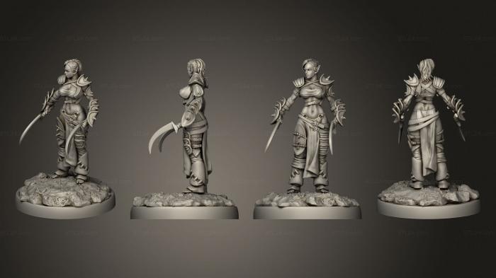 Military figurines (lven Huntress v 3, STKW_9227) 3D models for cnc