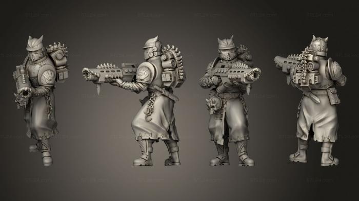 Military figurines (Magma Gun, STKW_9299) 3D models for cnc