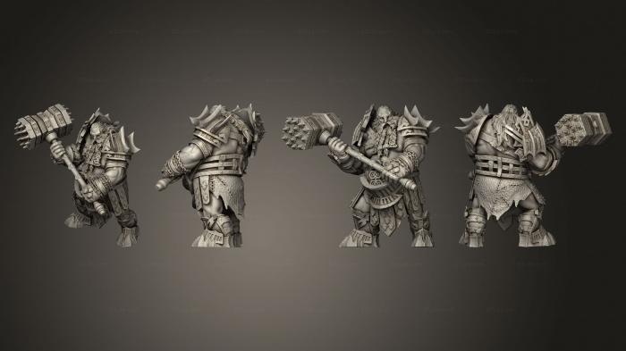Military figurines (Magma lords Fire Giant Skullcrushers, STKW_9316) 3D models for cnc