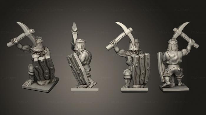 Military figurines (Magma Orc 05, STKW_9324) 3D models for cnc