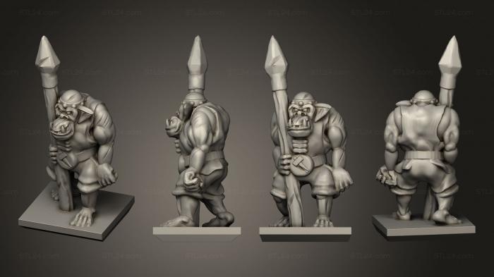 Military figurines (Magma Orc 12, STKW_9331) 3D models for cnc