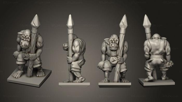 Military figurines (Magma Orc 13, STKW_9332) 3D models for cnc