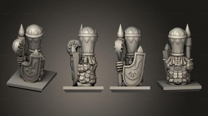 Military figurines (Magma Warrior 16, STKW_9377) 3D models for cnc