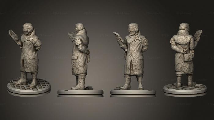 Military figurines (Male Agent, STKW_9404) 3D models for cnc