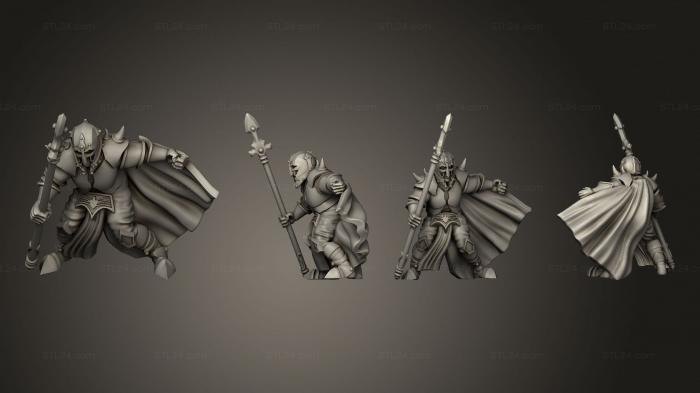 Military figurines (Male Spear Warrior, STKW_9437) 3D models for cnc