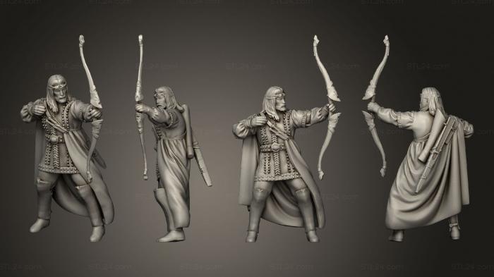 Military figurines (Man Archer, STKW_9452) 3D models for cnc