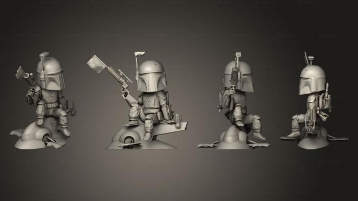 Military figurines (Mandalorian Chibi, STKW_9454) 3D models for cnc