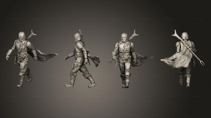 Military figurines (Mandalorian Diorama 2, STKW_9455) 3D models for cnc