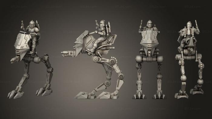 Military figurines (Mandalorian Walker Seb, STKW_9457) 3D models for cnc