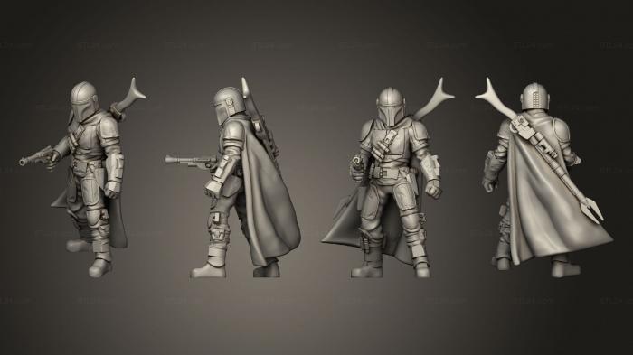 Military figurines (mandoblaster 001, STKW_9465) 3D models for cnc