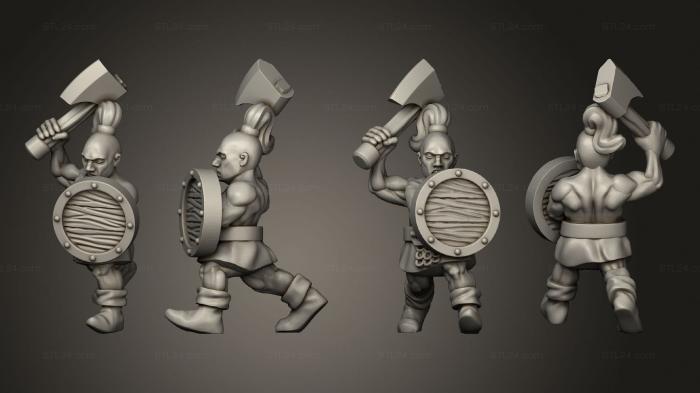 Military figurines (marauder 20, STKW_9490) 3D models for cnc