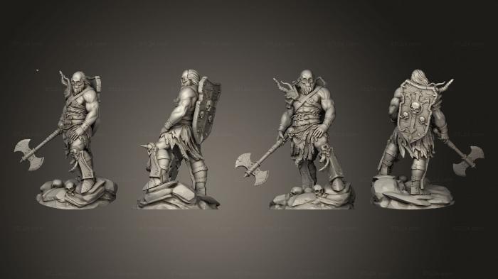 Military figurines (MARAUDER A, STKW_9513) 3D models for cnc