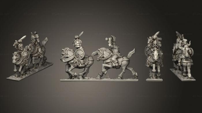 Military figurines (Marauding Horsemen 1 002, STKW_9527) 3D models for cnc