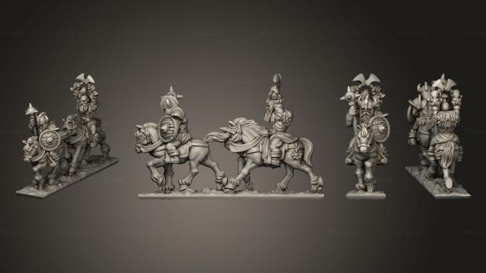 Military figurines (Marauding Horsemen 1 003, STKW_9528) 3D models for cnc