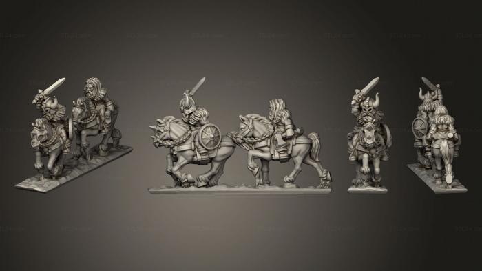Military figurines (Marauding Horsemen 1 004, STKW_9529) 3D models for cnc