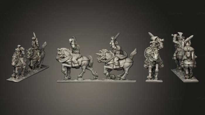 Military figurines (Marauding Horsemen 1 005, STKW_9530) 3D models for cnc