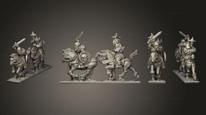 Military figurines (Marauding Horsemen 1 007, STKW_9532) 3D models for cnc