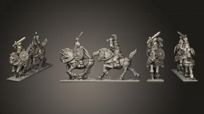 Military figurines (Marauding Horsemen 1 008, STKW_9533) 3D models for cnc