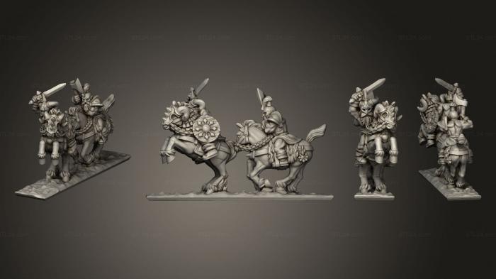 Military figurines (Marauding Horsemen 1 011, STKW_9536) 3D models for cnc