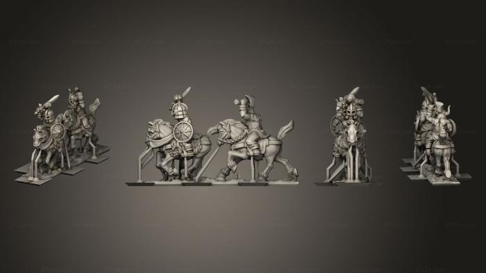 Military figurines (Marauding Horsemen 1 016, STKW_9541) 3D models for cnc