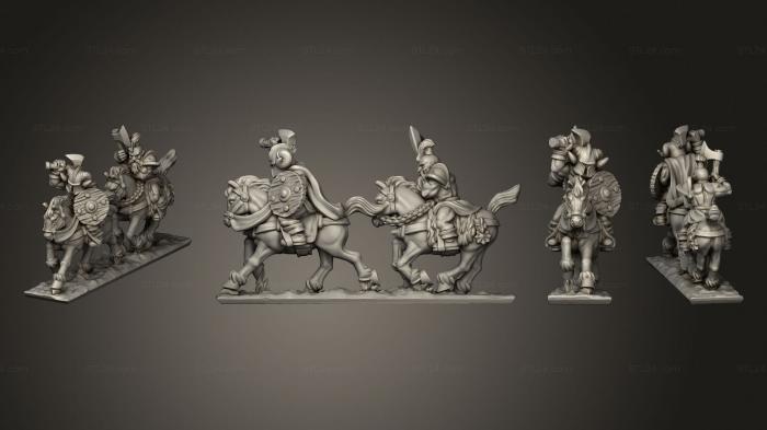Military figurines (Marauding Horsemen 3, STKW_9544) 3D models for cnc