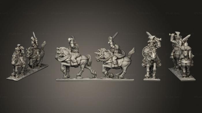Military figurines (Marauding Horsemen 4, STKW_9545) 3D models for cnc
