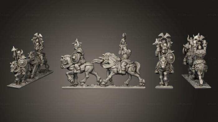 Military figurines (Marauding Horsemen 6, STKW_9547) 3D models for cnc