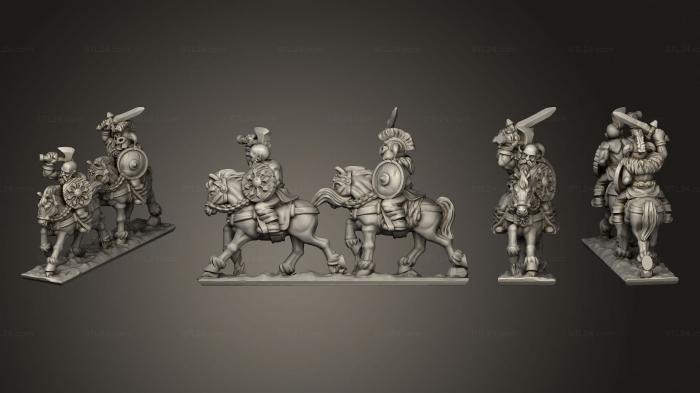 Military figurines (Marauding Horsemen 8, STKW_9549) 3D models for cnc
